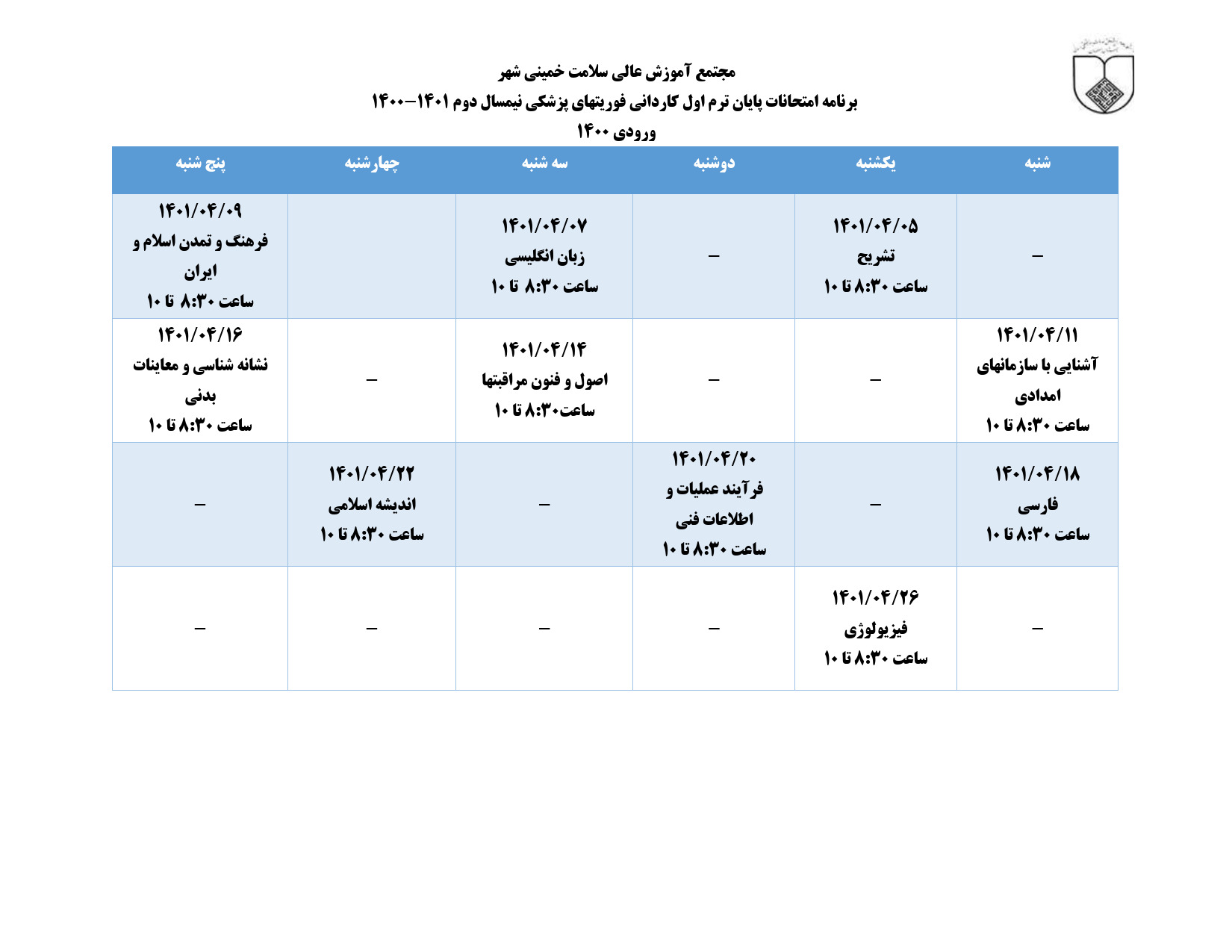ورودي 1400